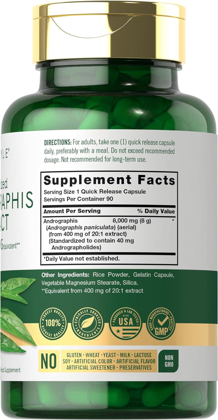 Andrographis Paniculata 8000mg | 90 Cápsulas