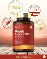 Load image into Gallery viewer, Vitamin C 1000mg | 100 Chewable Tablets | Natural Orange Flavor
