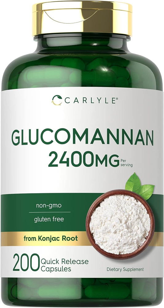 Glucomannano 2400mg per porzione | 200 Capsule