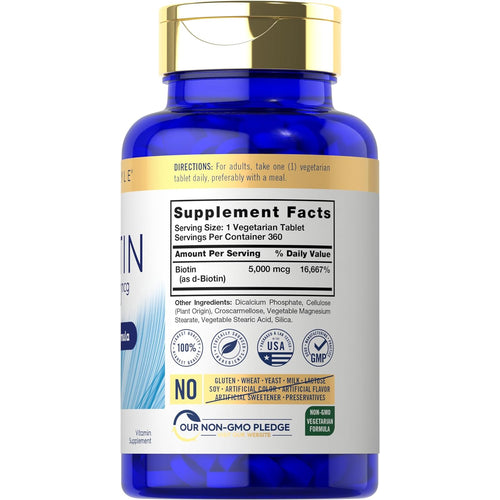 View 9 Biotin 5000mcg | 360 Tablets