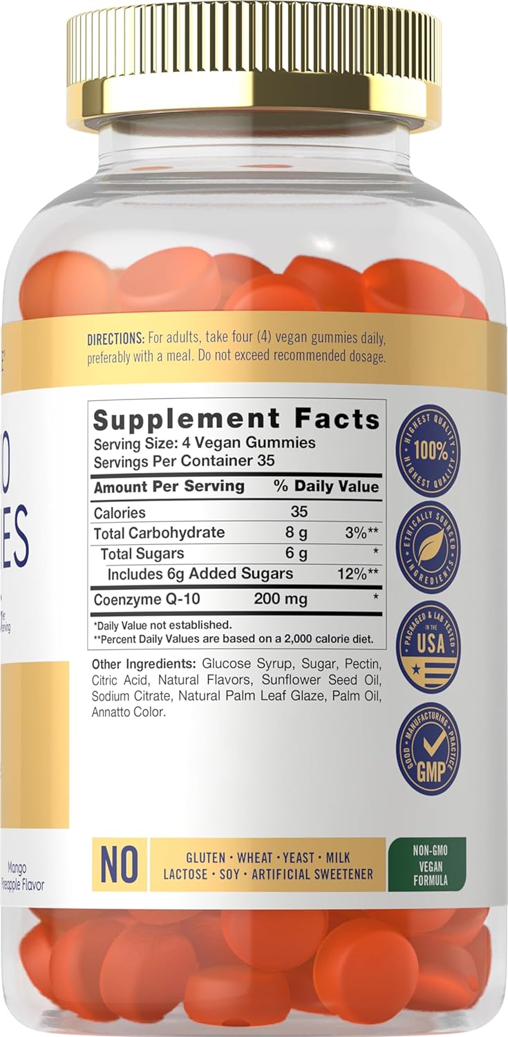 Co Q10 200mg per serving | 140 Gummies