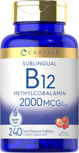 Vitamin B-12 2000mcg | 240 Tablets