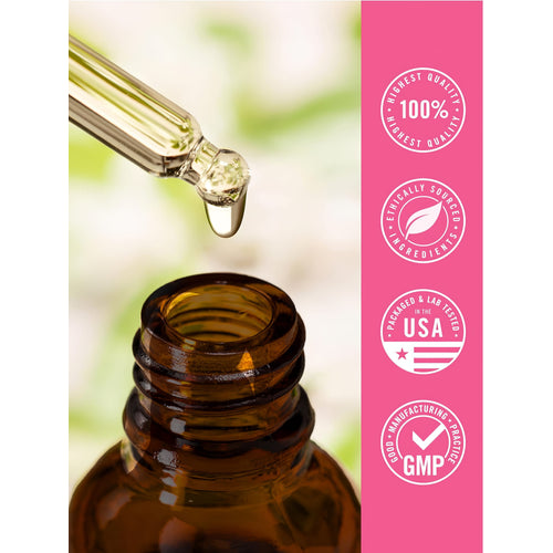 View 7 Infographic showing 100% highest quality, ethically sourced ingredients, packaged and lab tested in the USA with GMP standards.