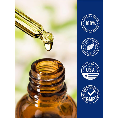 View 7 Infographic showing highest quality, ethically sourced ingredients, packaged and lab-tested in USA with GMP standards.