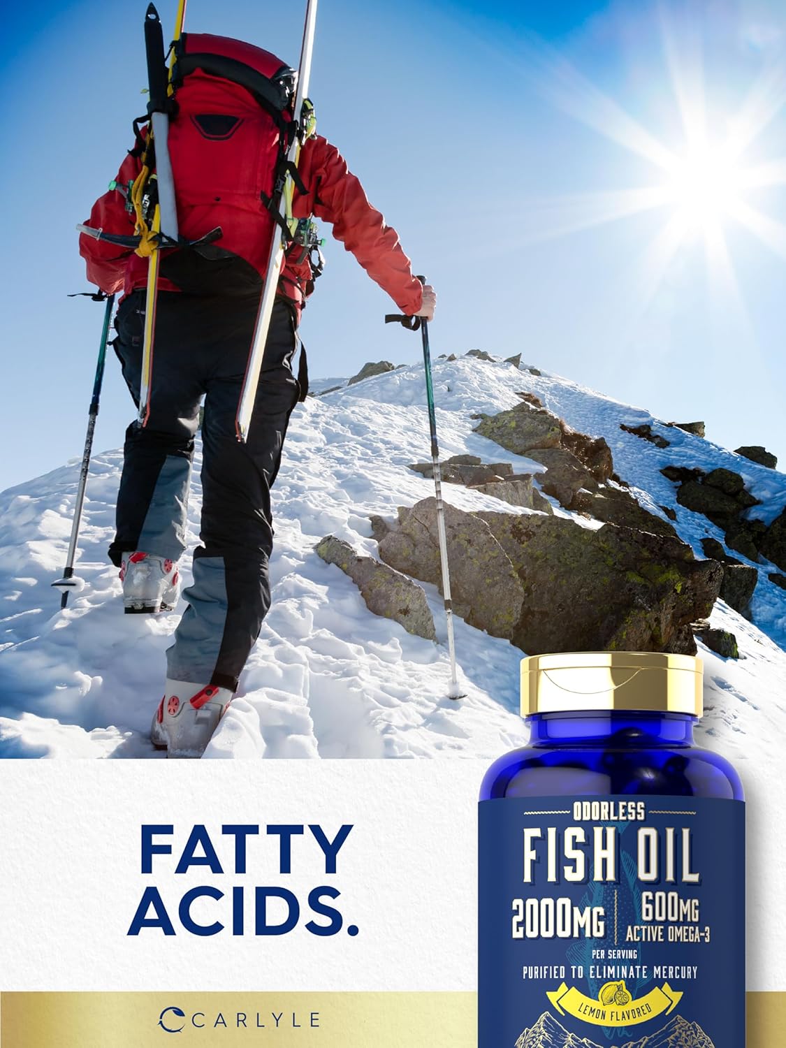 Fish Oil 2000mg | 90 Odorless Softgels