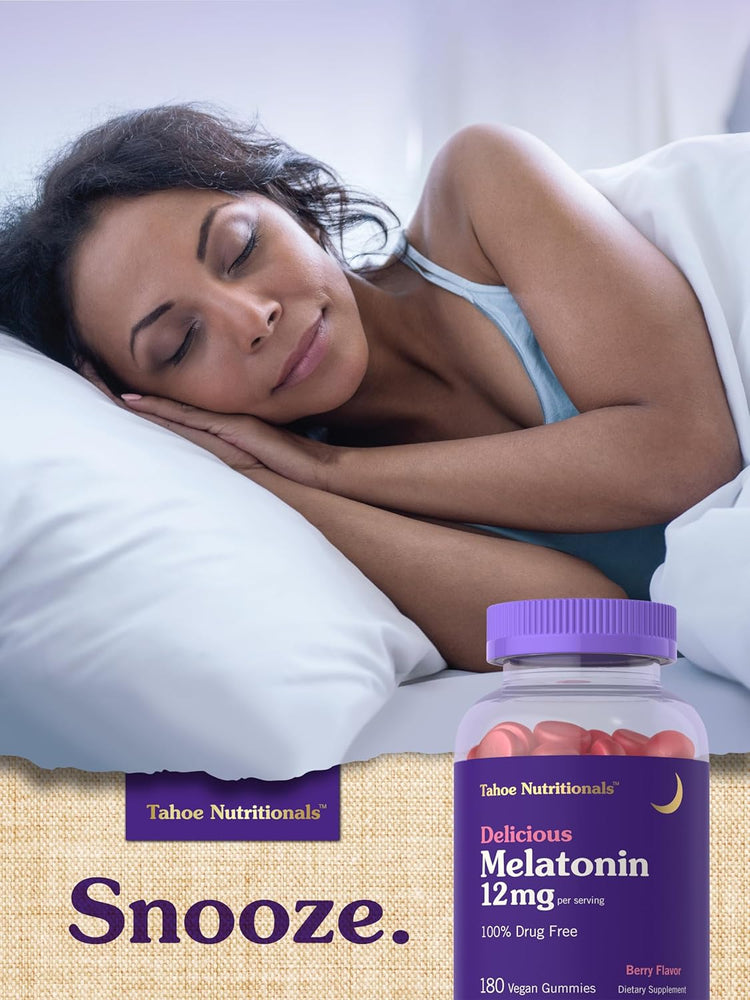 Melatonin 12mg per serving | 180 Gummies