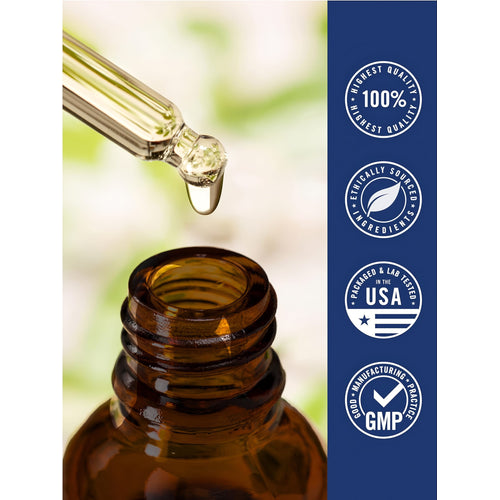 View 7 Infographic: 100% Highest Quality, Ethically Sourced Ingredients, Packaged & Lab Tested In The USA, Good Manufacturing Practice (GMP)