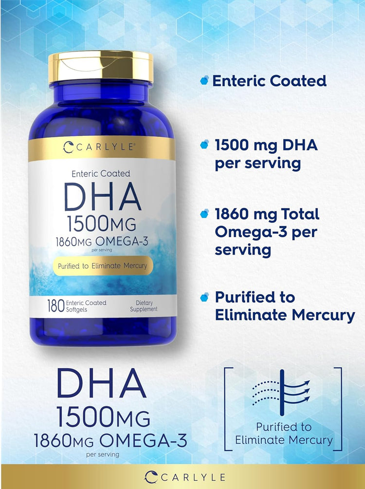 DHA 1500 mg par portion | 180 gélules