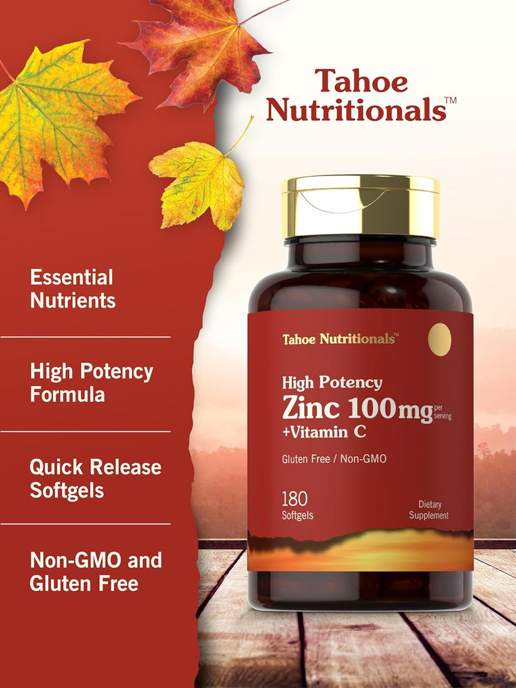 Zinco com Vitamina C | 180 Cápsulas