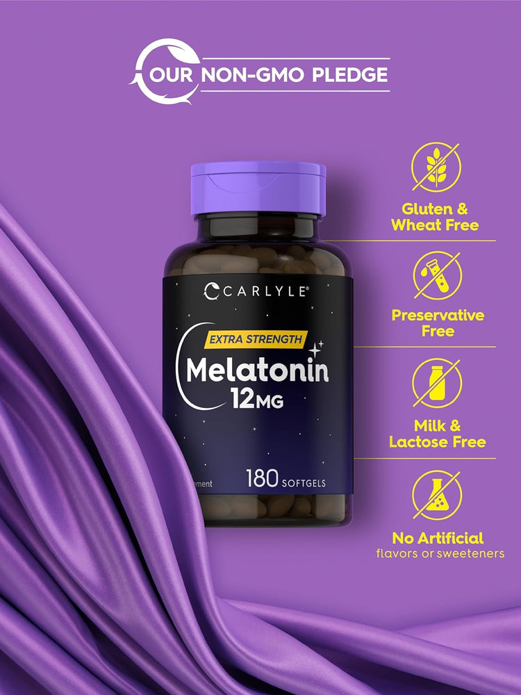 Melatonin 12mg | 180 Weichkapseln