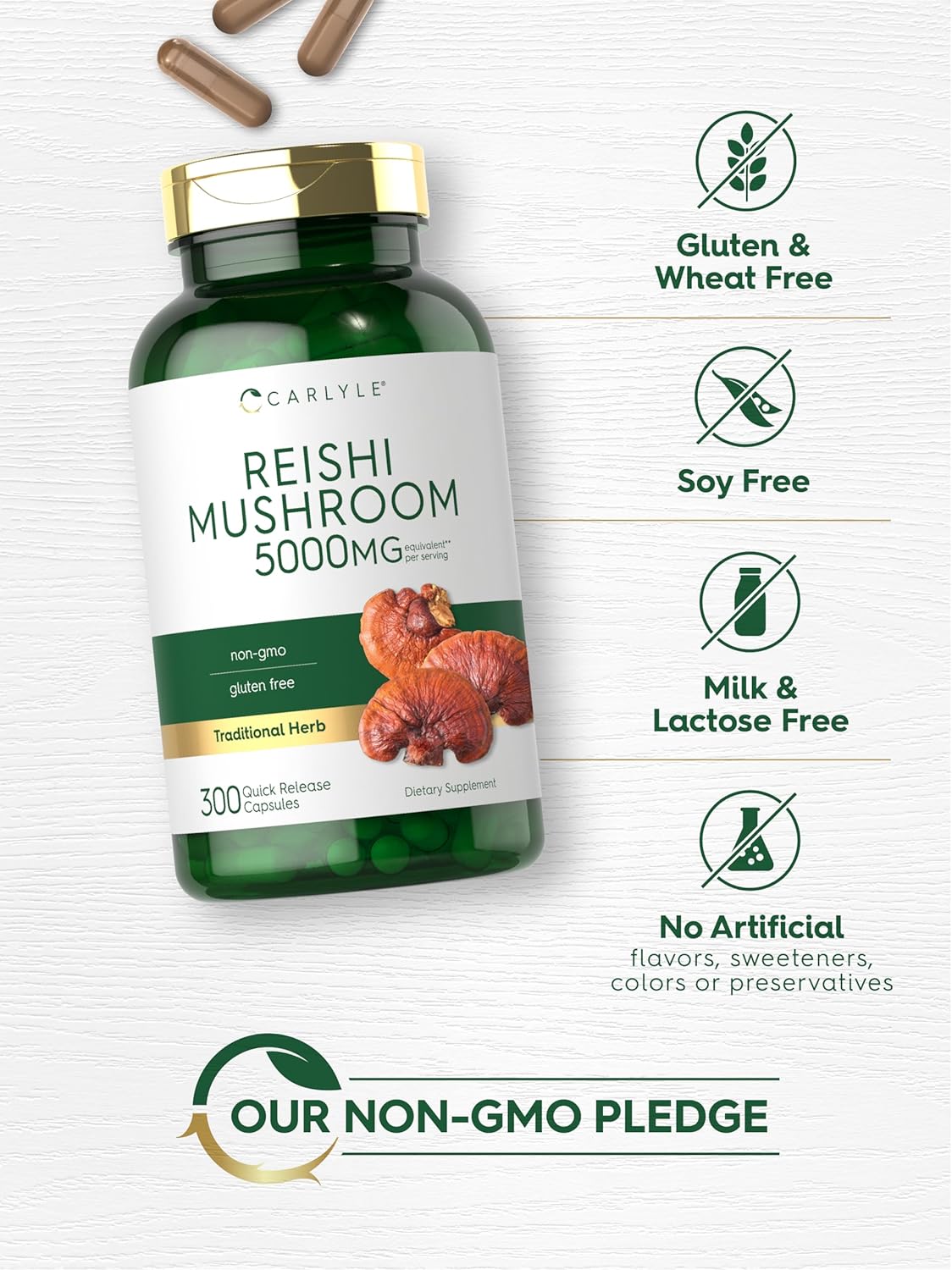 Reishi Mushroom | 300 Capsules