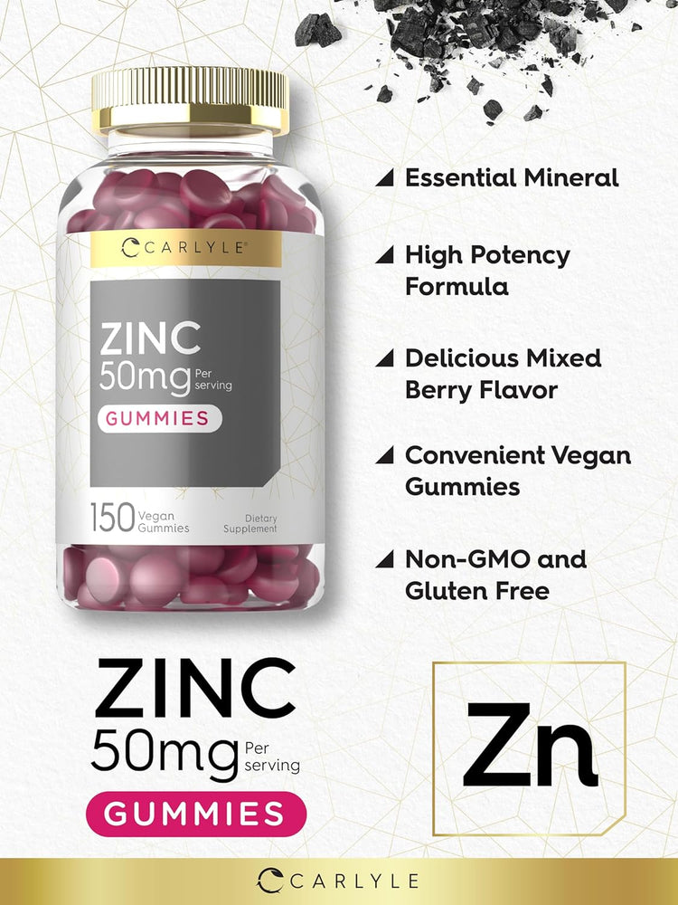 Zinco 50mg por porção | 150 Gomas