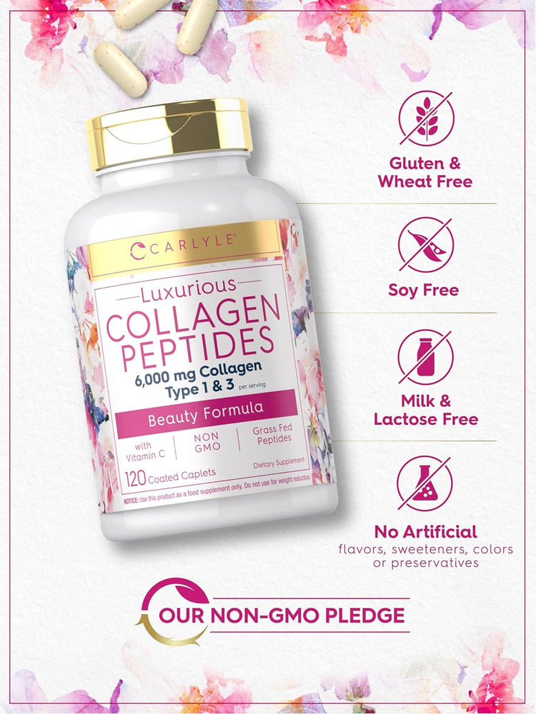 Collagen Peptides with Vitamin C | 120 Caplets