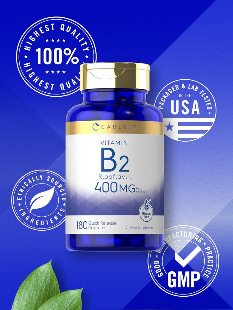 Vitamina B-2 400mg per porzione | 180 Capsule