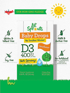 Vitamin D3 Baby Drops 400 IU | 0.31oz
