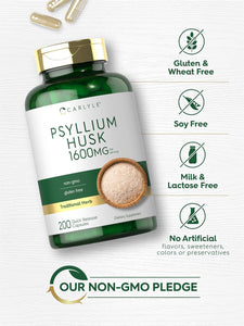 Psyllium Husk 1600mg | 200 Capsules
