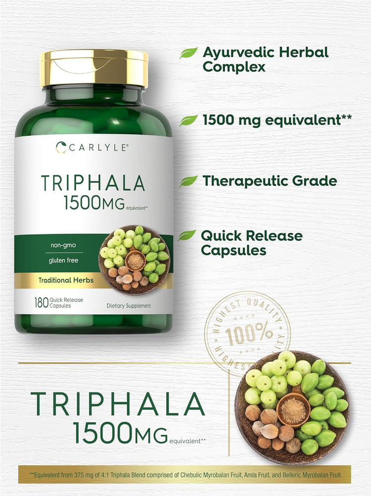 Triphala 1500mg | 180 Cápsulas