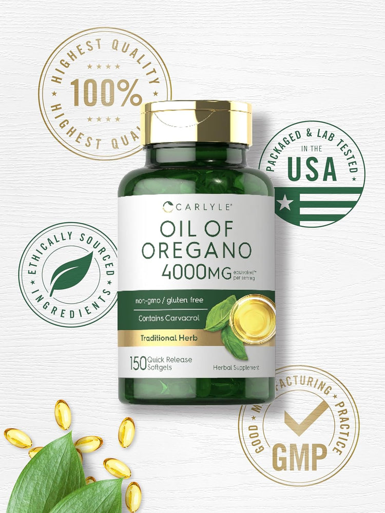 Olio di Origano 4000 mg per porzione | 150 Softgel