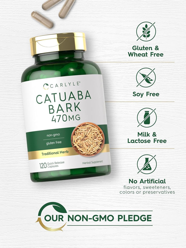 Catuaba Bark 470mg | 120 Capsules