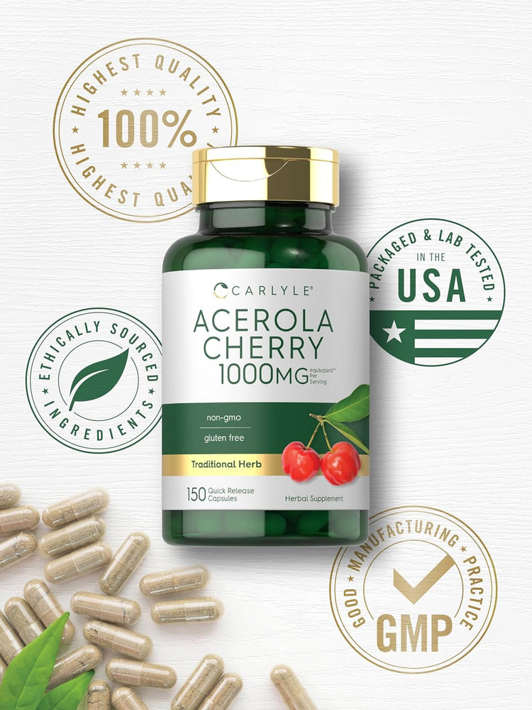 Cereza Acerola 1000 mg por porción | 150 Cápsulas