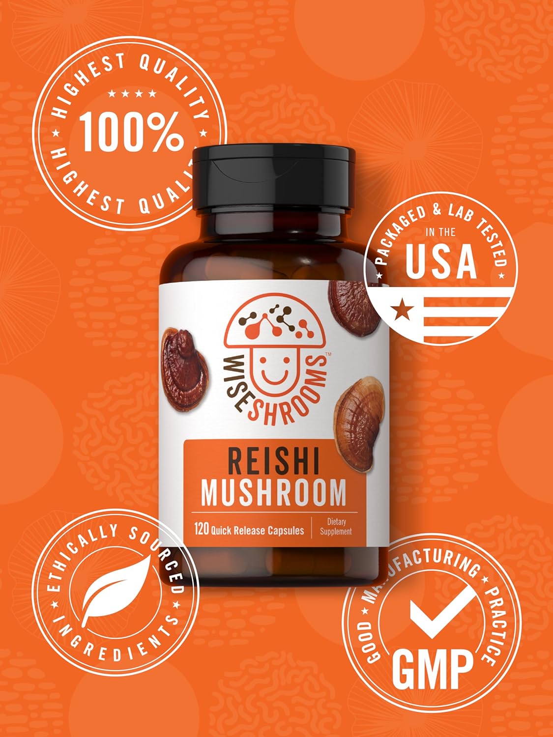 Reishi Mushroom 5000mg | 120 Capsules