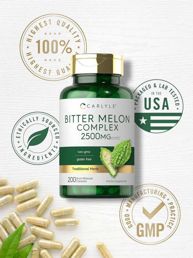 Complejo de Melón Amargo 2500mg por porción | 200 Cápsulas