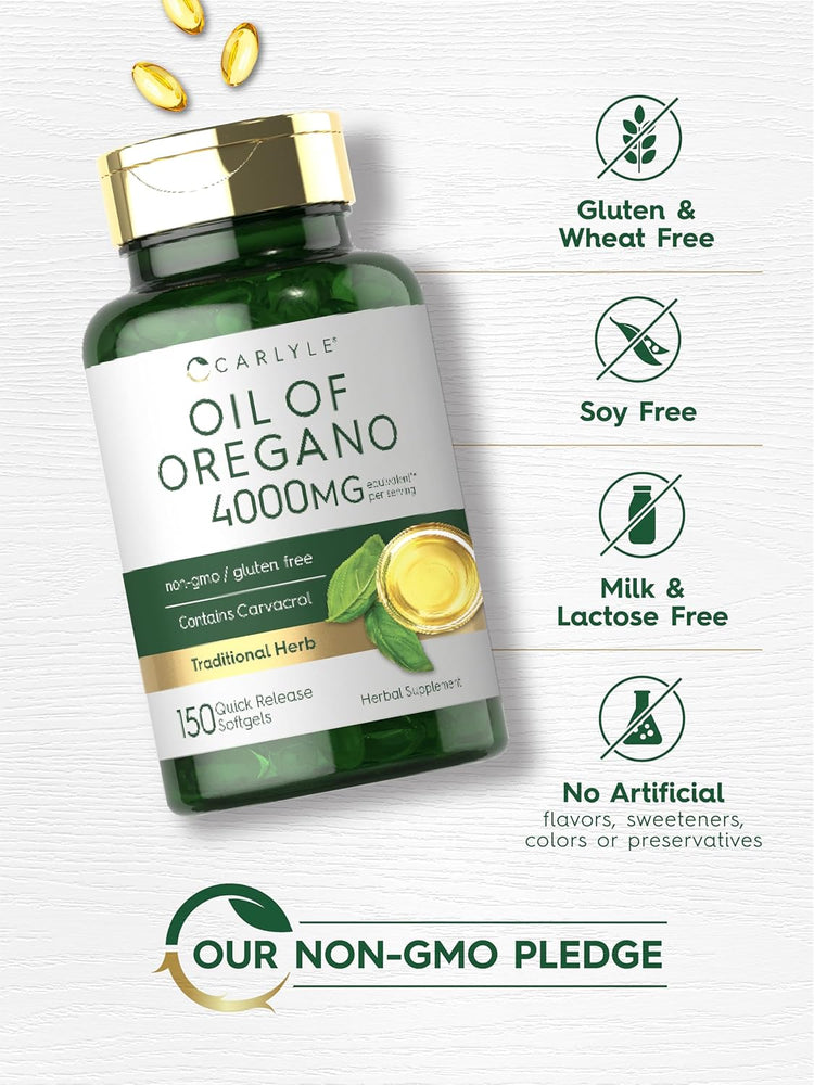 Oregano Oil 4000mg per serving | 150 Softgels