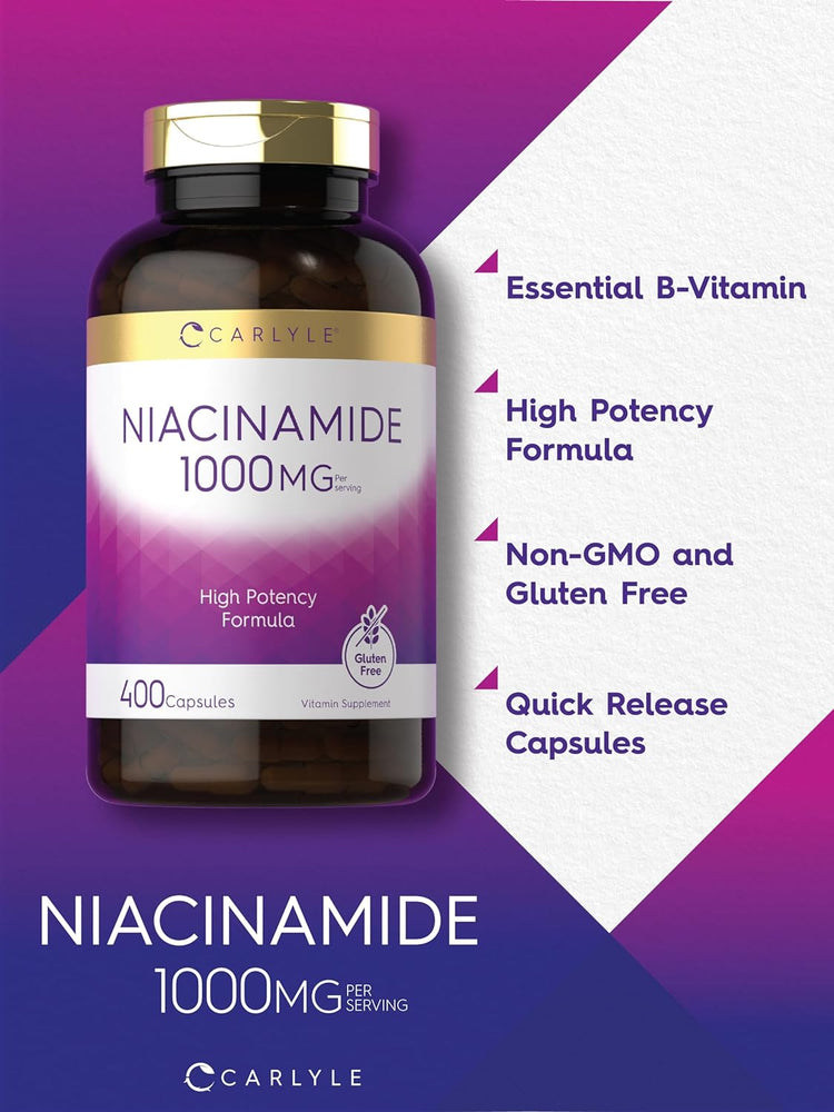 Niacinamid 1000mg pro Portion | 400 Kapseln