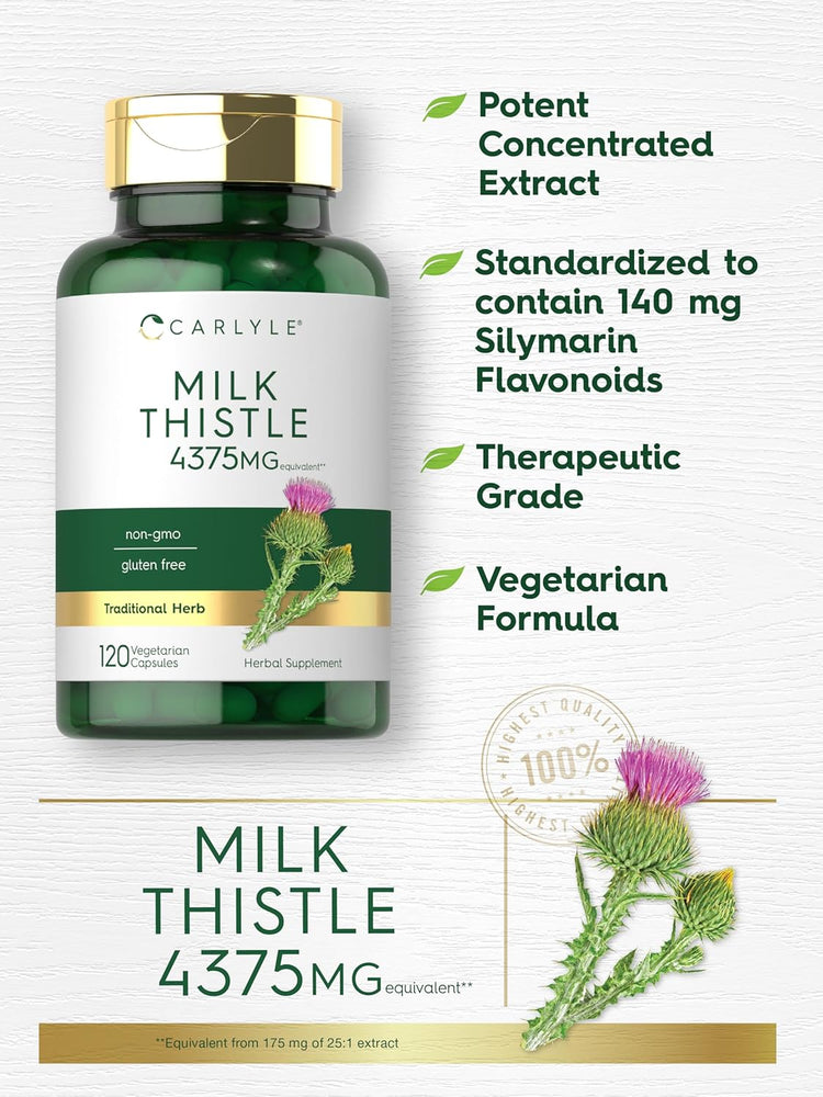 Milk Thistle 4375mg | 120 Capsules