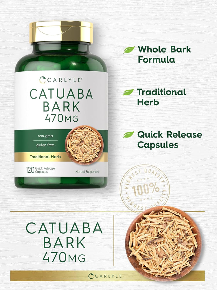 Catuaba Bark 470mg | 120 Capsules