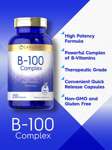 Vitamin B-100 Complex | 250 Capsules