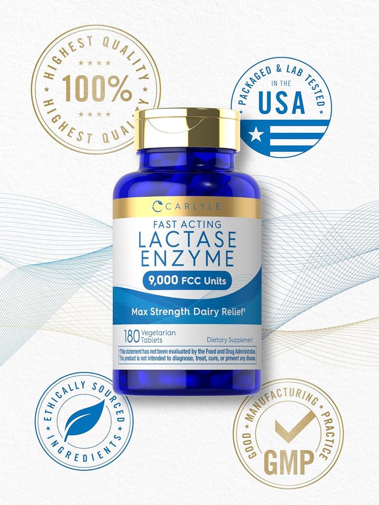 Fast-Acting Lactase | 180 Caplets