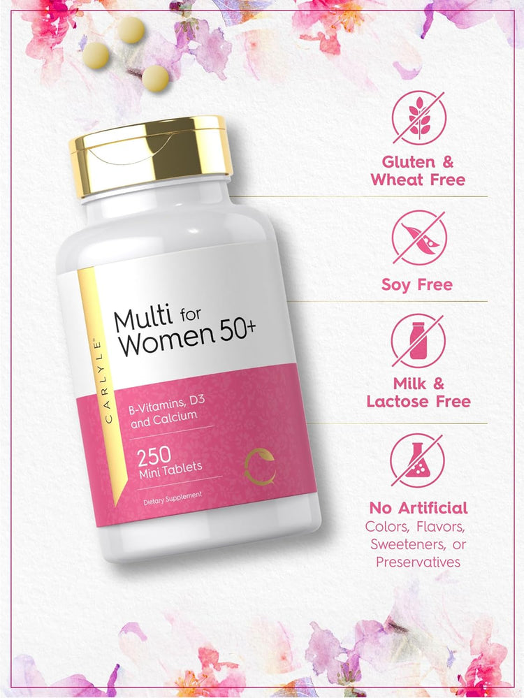 Multivitamínico para Mulheres 50+ | 250 Mini Comprimidos