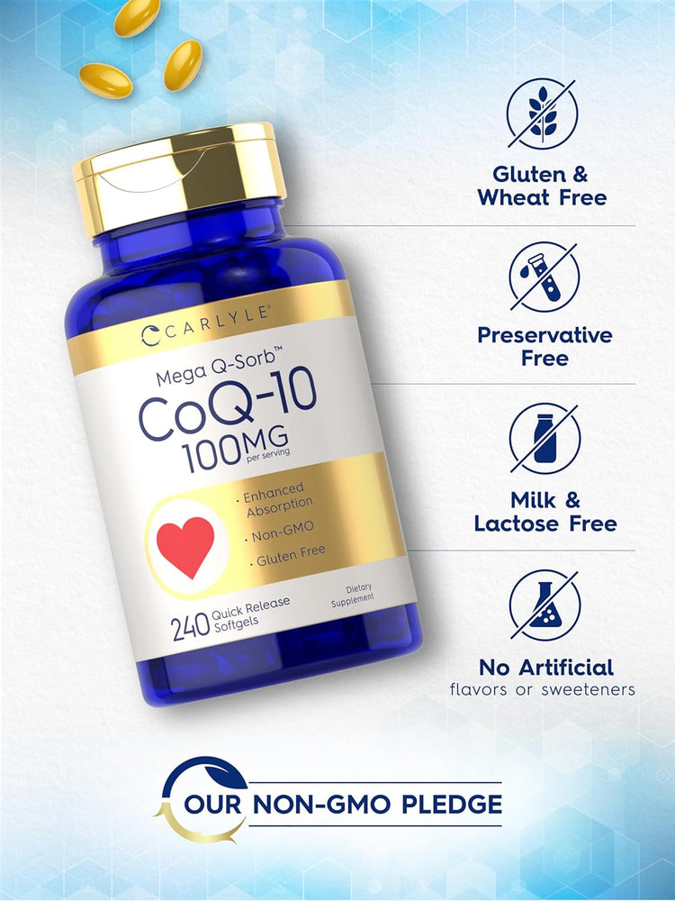 CoQ10 100 mg per porzione | 240 Softgels