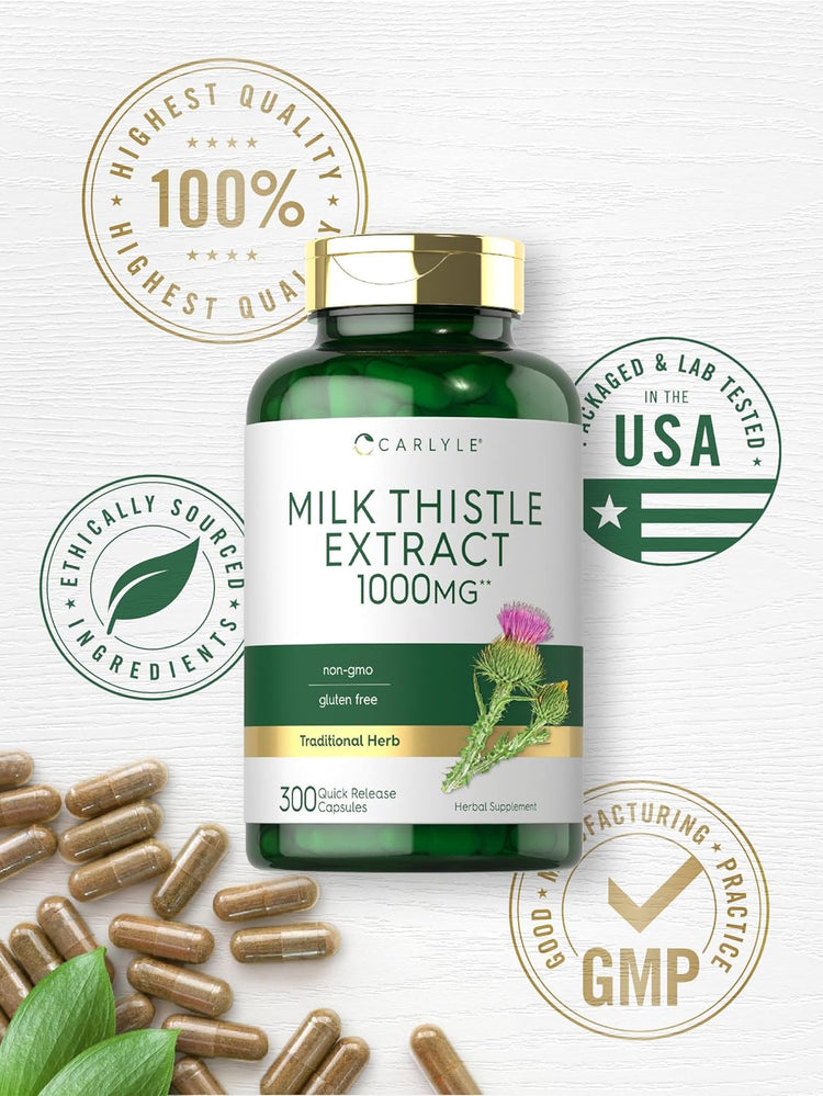 Milk Thistle Extract 1000mg | 300 Capsules