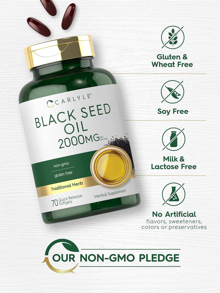 Black Seed Oil 2000mg per serving | 70 Softgels