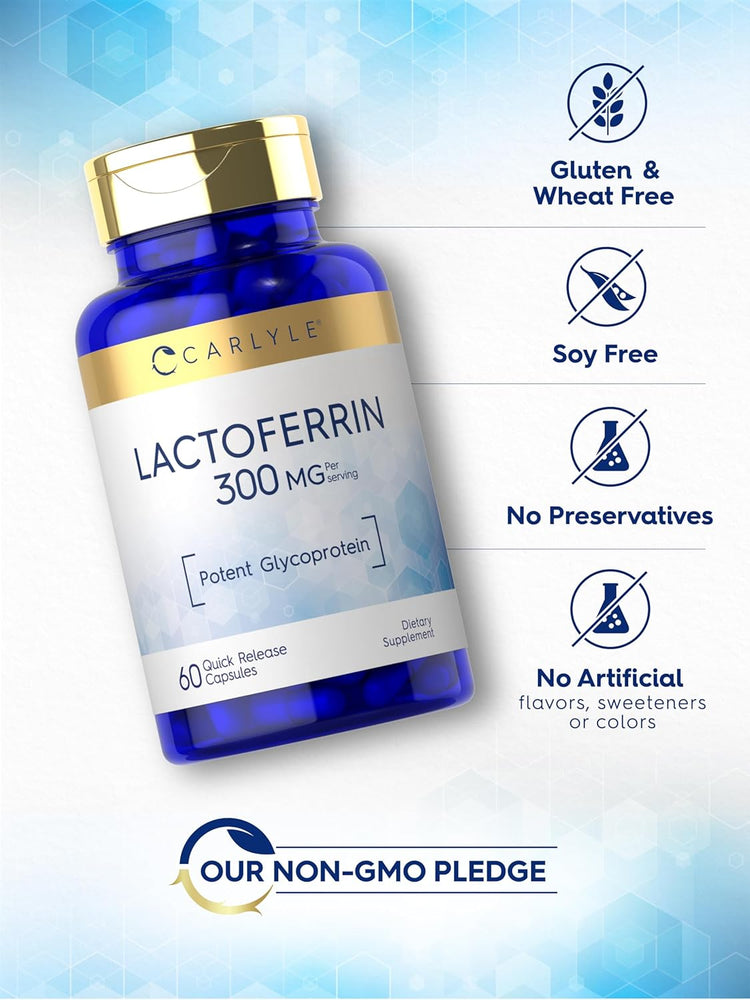 Lactoferrina 300mg por porción | 60 Cápsulas