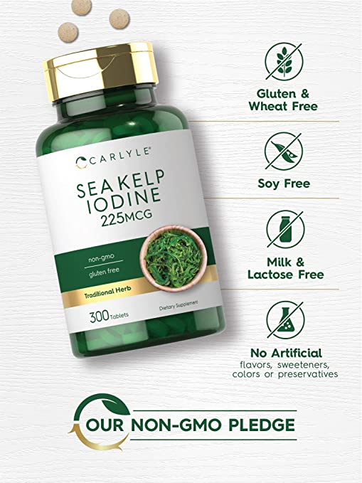 Sea Kelp Iodine 225mcg | 300 Tablets