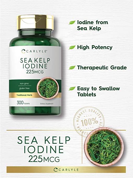 Sea Kelp Iodine 225mcg | 300 Tablets