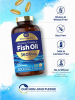 Load image into Gallery viewer, Omega-3 Fish Oil 3600mg | 300 Softgels
