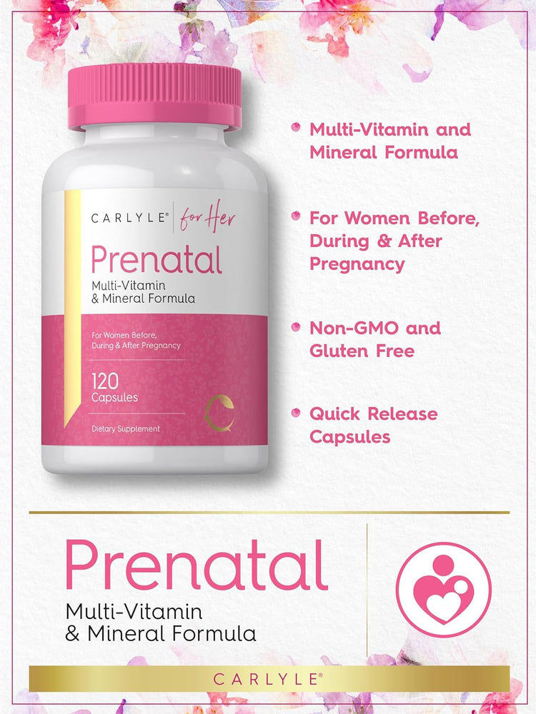 Prenatal Vitamins & Minerals | 120 Capsules