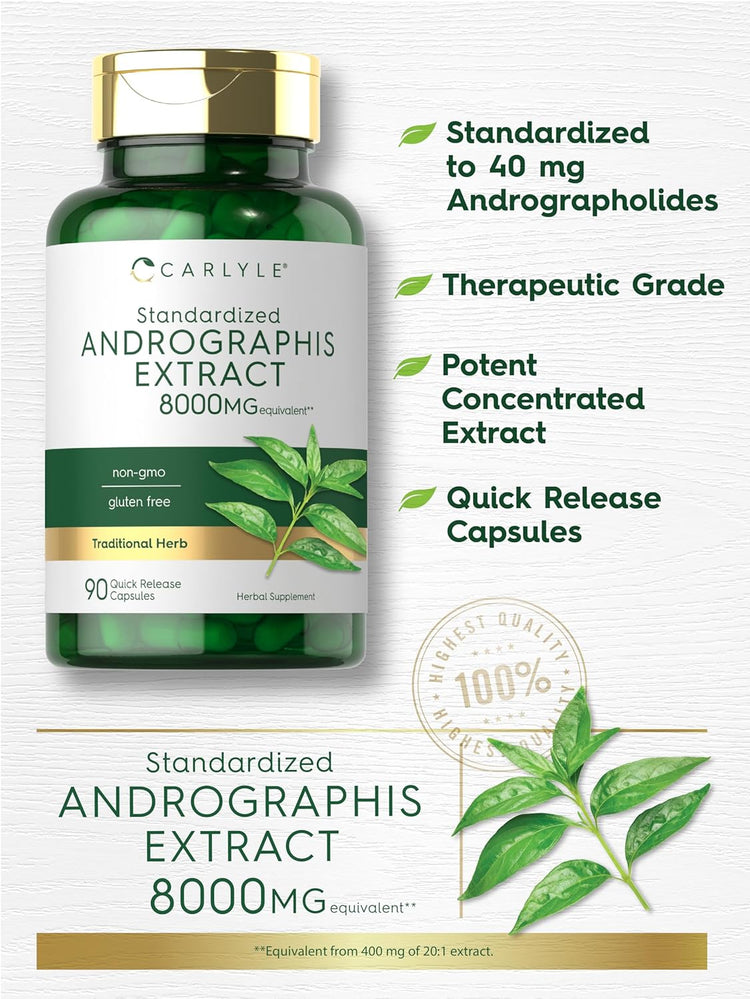 Andrographis Paniculata 8000mg | 90 Kapseln