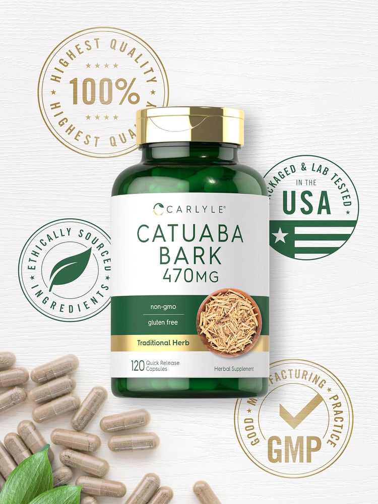 Catuaba Bark 470mg | 120 Capsules