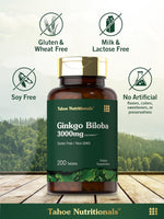 Load image into Gallery viewer, Ginkgo Biloba 3000mg | 200 Tablets
