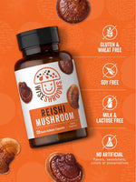 Load image into Gallery viewer, Reishi Mushroom 5000mg | 120 Capsules
