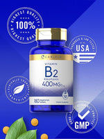 Load image into Gallery viewer, Vitamin B2 400mg | 180 Tablets
