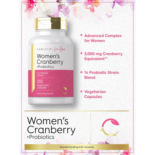 View 11 Cranberry Plus Probiotics | 120 Capsules