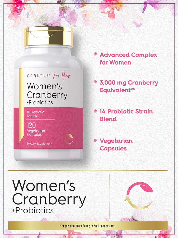 Cranberry Plus Probióticos | 120 Cápsulas