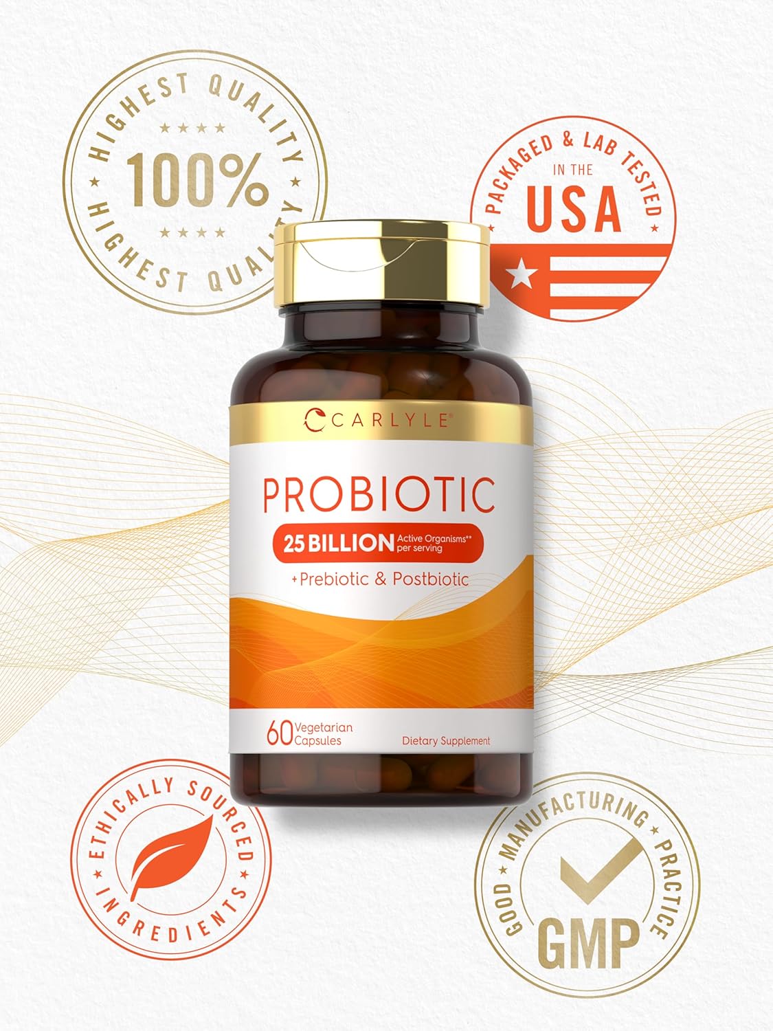 Prebiotic & Probiotic 25 Billion CFU | 60 Capsules