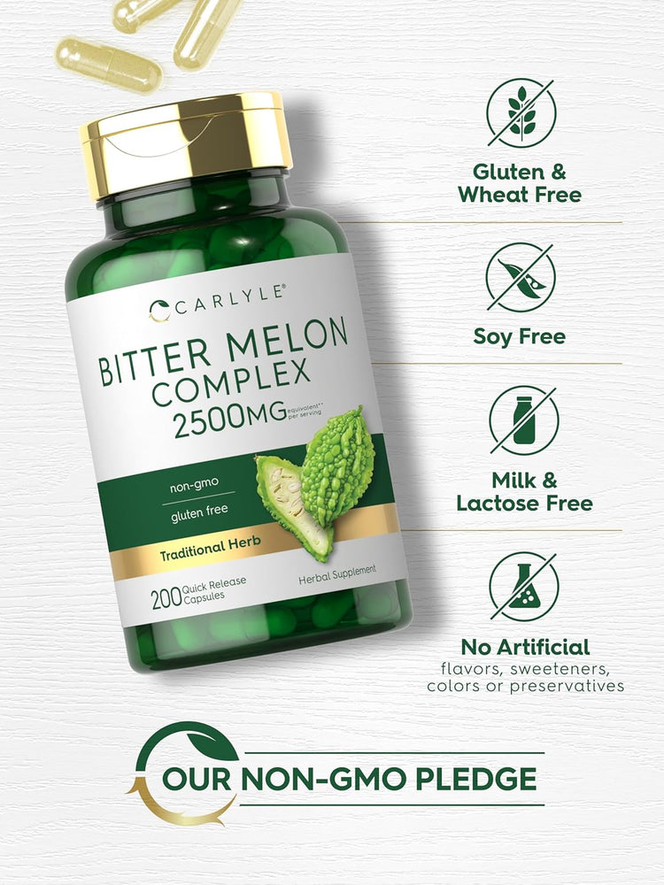 Bitter Melon Complex 2500mg per serving | 200 Capsules